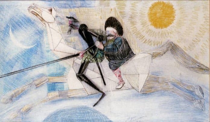 Traços e versos de Portinari e Drummond sobre a obra “Dom Quixote” de Cervantes
