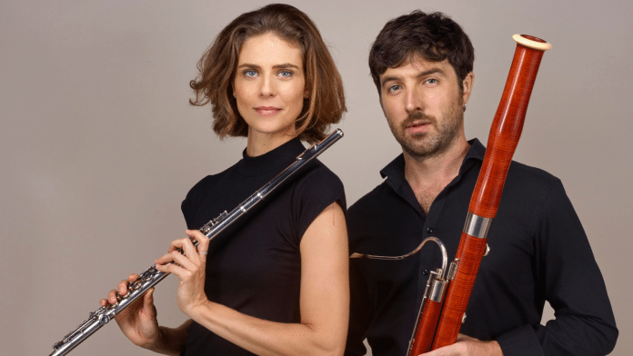 Duo Ceccato e Béchemin – flauta e fagote se apresenta no Espaço Guiomar Novaes