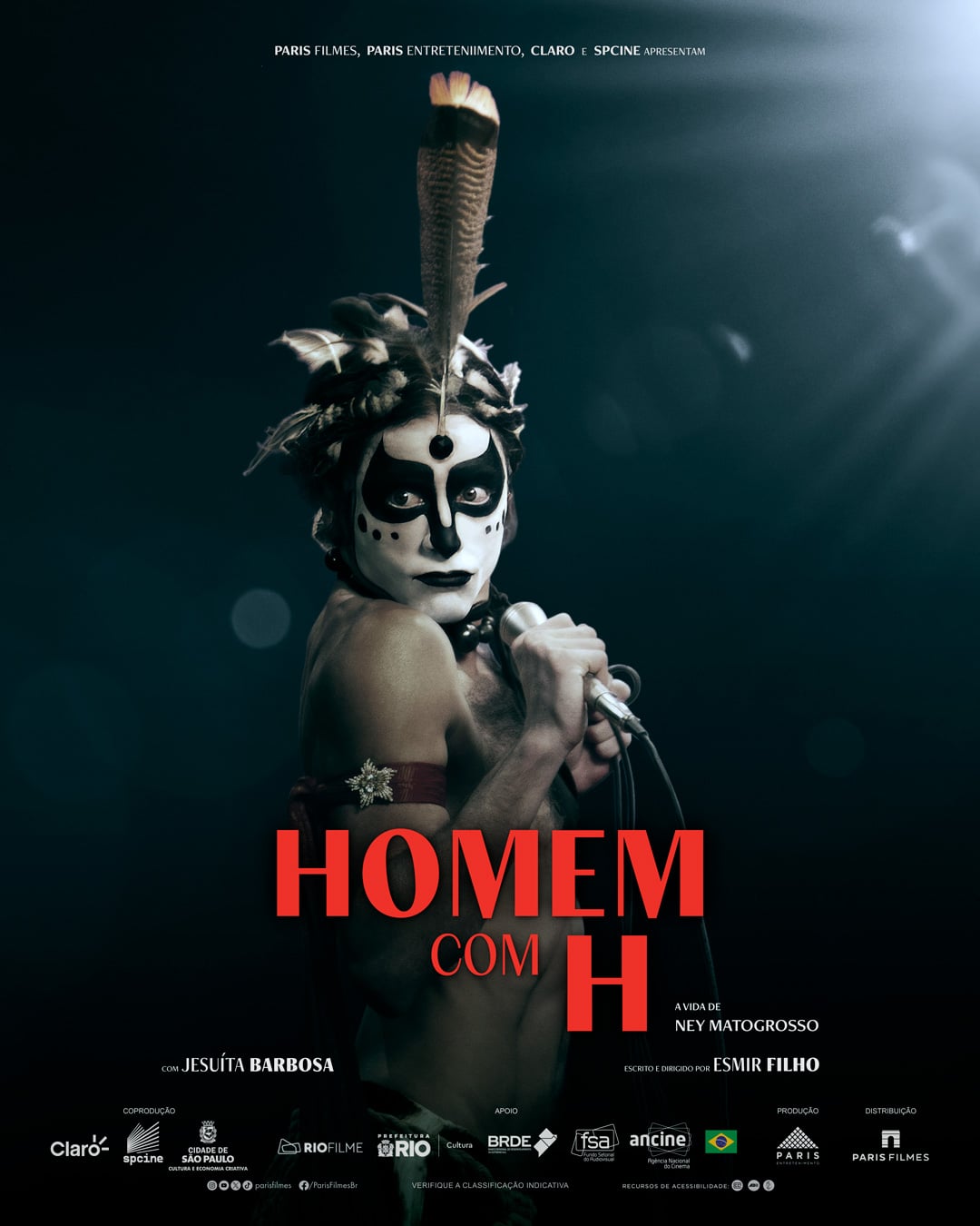 revistaprosaversoearte.com - “Homem com H”, cinebiografia de Ney Matogrosso, vai encerrar o 27º Festival de Cinema Brasileiro de Paris